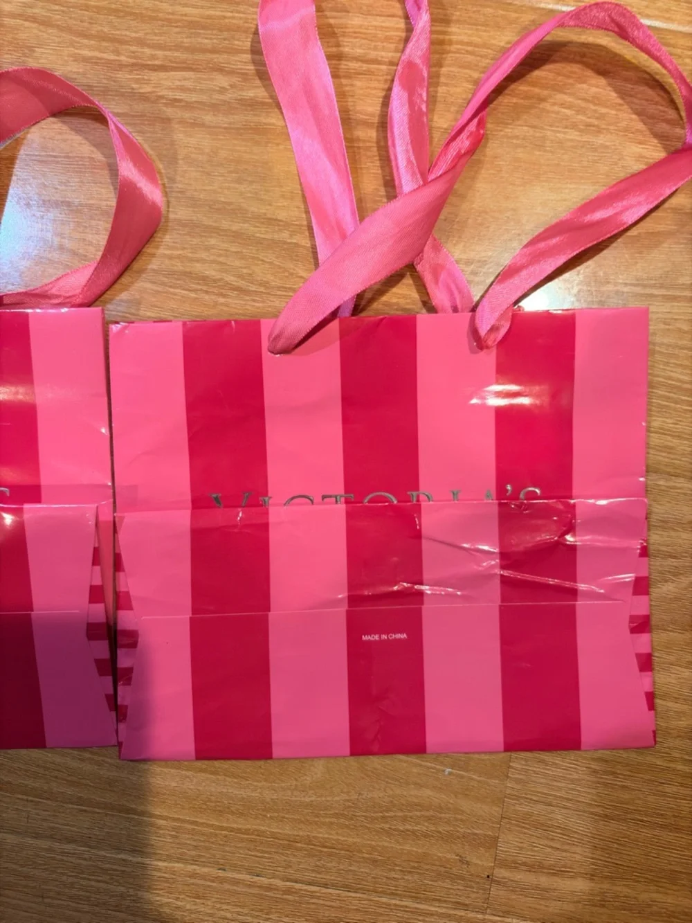 10 Victoria’s Secret Gift Bags-7.5”x6”x3.5”